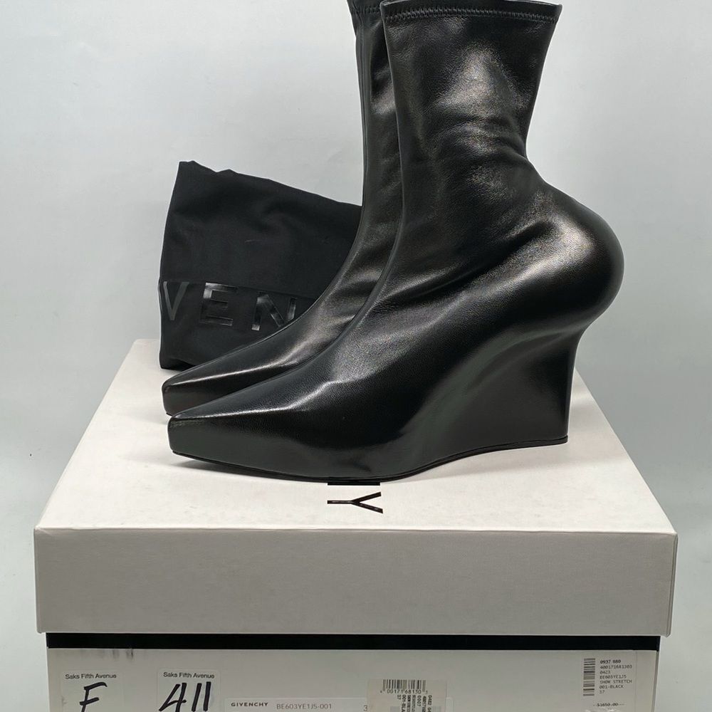 Givenchy Leather Wedge booties size 37 - Picture 13 of 15